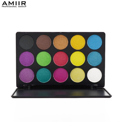 

AMIIR 15 Colors Glitter Eyeshadow Palette Makeup Contour Palette Colorful Eye Shadows Shimmer Makeup