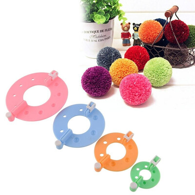 

8pcs 4 Sizes DIY pom pom maker Fluff Ball Weaver Needle Craft Knitting Tool wool needlework Set sewing accessories