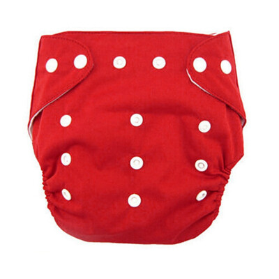 

Red Adjustable Waist One Size Baby Infant Cloth Diaper Nappy Cover Insert