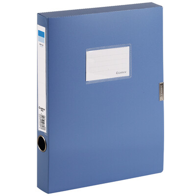 

Comix A35 Прочная липучка A4 / 35mm File Box / File Box / Information Box Single Blue