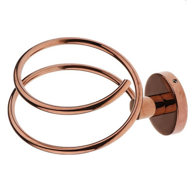 

UpperX Copper Hair Dryer Blower Stand Holder Wall Mounted Organizer Salon Home Hair Drier Rack Hanger