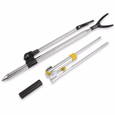 

Fishing Rod Pole Metal Extendable Adjustable Durable Dual-purpose Ground Holder Extendable Adjustable rear hook