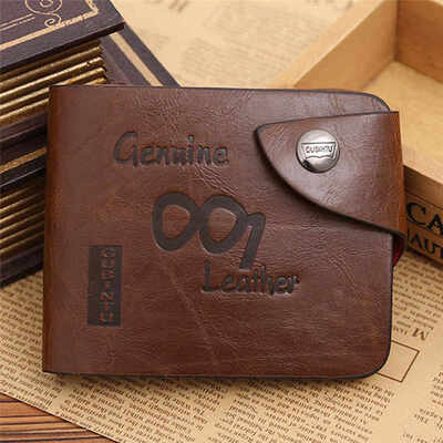 

Crazy Horse Leather Wallet Short Credit Card Holder Mens Leather Wallets For Money And Cards