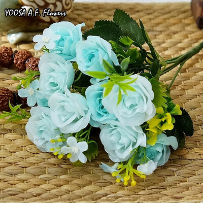 

YOOSA Artificial silk 1 Bunch French Rose Floral Bouquet Fake Flower Table Daisy Wedding Flowers Decor Party accessory Flores
