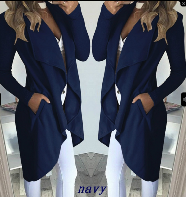 

New fashion Womens PLUS SIZE Pure color coat for women