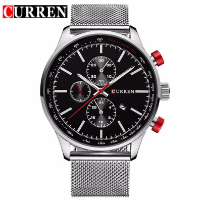 

CURREN Watch Men Fashion Casual Full Sports Watches Relogio Masculino Business relojes Quartz watch 8227