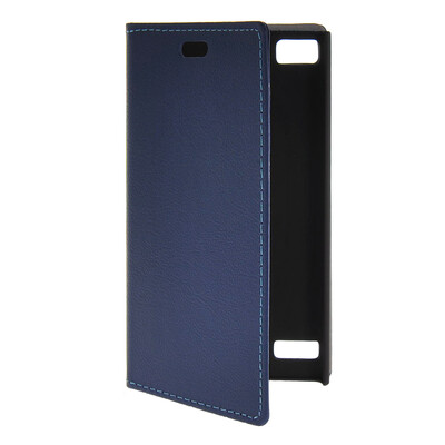 

MOONCASE Slim Leather Flip Wallet Card Pouch with Kickstand Shell Back ЧЕХОЛ ДЛЯ BlackBerry BB Z3 Blue