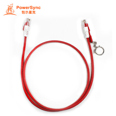 

Baoer Xingke super five types with lock jumper network cable twisted pair line 100 megabytes computer broadband line red 5 meters PowerSync L5GL2050