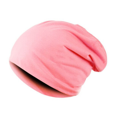

Men Women Beanie Cap Solid Color Hip-Hop Winter Warm Baggy Beanie Unisex Hat
