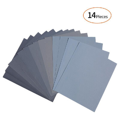 

LANHU 800 To 3000 Assorted Grit DryWet Sandpaper for Wood Furniture Finishing Metal Sanding And Automotive Polishing 911 Inch 14