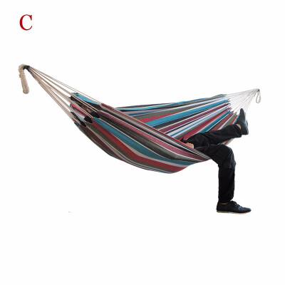 

Camping Hammock Portable Outdoor Casual Travel Sleeping Bed Lightweight Canvas Hammock Camping Outdoor Supplies