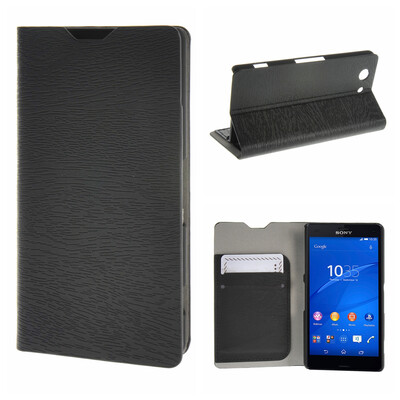

MOONCASE Sony Xperia Z3 Compact ( Z3 Mini ) ЧЕХОЛ ДЛЯ Flip Leather Wallet Card Holder Bracket Back Pouch Black