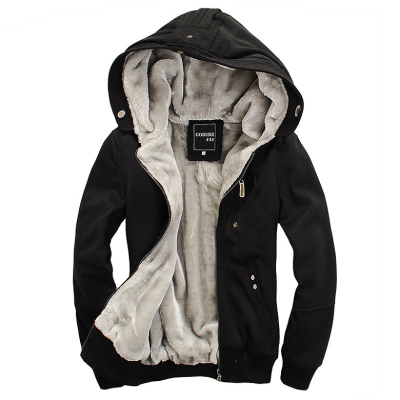 

Zogaa Mens Hoodie Thick Add wool Cardigan Fashion Casual