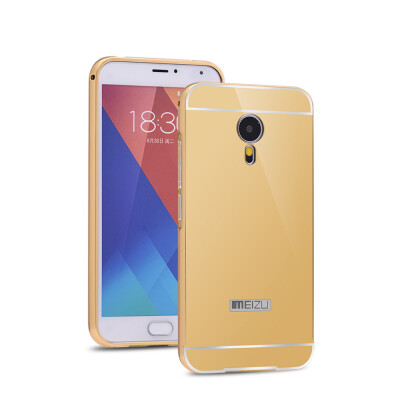 

MOONCASE Plating Metal Frame Edge Mirror Back Protective Shell 2 in 1 Thin Case Cover for Meizu MX5