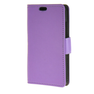 

MOONCASE Simple style Leather Wallet Flip Card Stand Back Case Cover for Huawei Ascend Y360 Purple