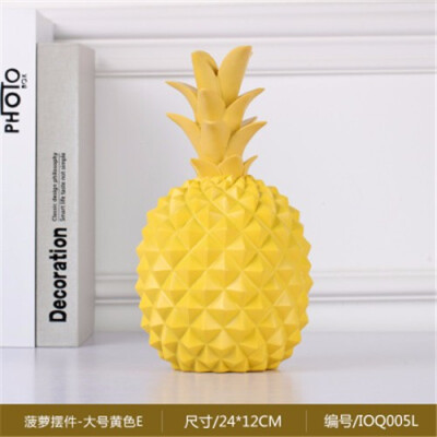 

Nordic ins resin pineapple Piggy Bank figurines bedroom personality decoration living room TV cabinet decorative ornaments