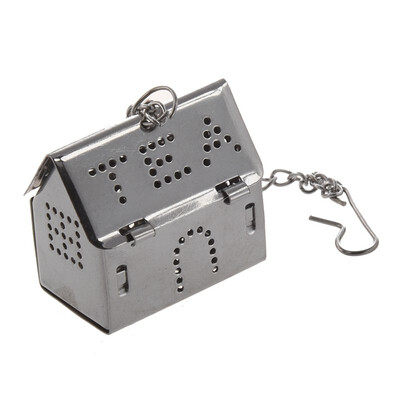 

UpperX SODIALR Silver Tone Mini Tray House Shaped Tea Infuser Tea Ball Set