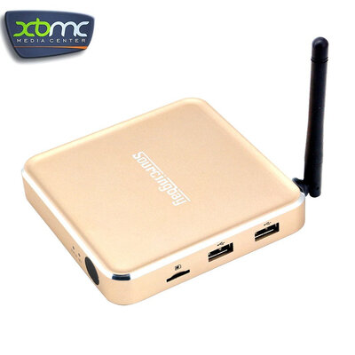 

Sourcingbay Роскошные золотые Металл TV Box M12 Amlogic S805 Quad Core Cortex-A5 Android 4.4 XBMC 14.0 (KODI) H.265 Потоковое Смарт Медиа плеер HTPC HD 1080P 1G / 8G Wi-Fi