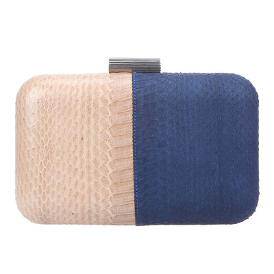 

Fawziya Color Block Handbag Clutch Real Snakeskin Evening Bags And Clutches For Women