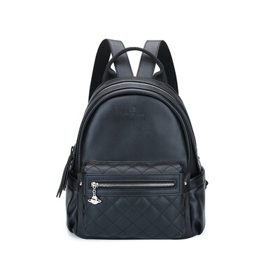

Scarecrow MEXICAN backpack female Korean version of the wild tide simple casual fashion travel large-capacity bag black
