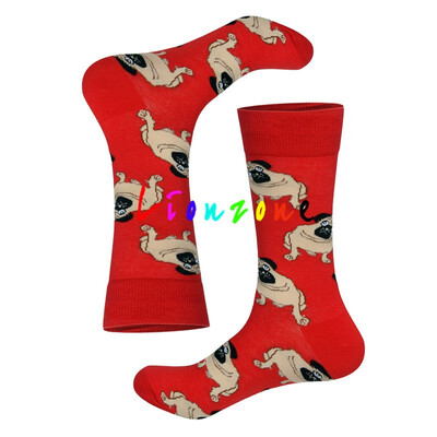 

New Arrived Novelty Hosiery Socks Women Men Unisex Funky Dog Pet Pug Shiba Inu Beagle Buldog Lovely Happy Socks For Lover Gift