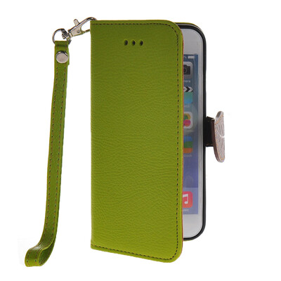 

MOONCASE Litch Skin Leather Side Flip Wallet Card Slot Pouch Stand Shell Back ЧЕХОЛ ДЛЯ Apple iPhone 6 ( 4.7 inch ) Green
