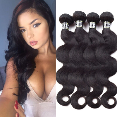 

Amazing Star Malaysian Virgin Hair Body Wave 4 Bundles Body Wave Human Hair Extensions Soft&Bouncy Hair Bundles Natural Color