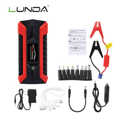 

LUNDA 68000 mWh Car Jump Starter for Petrol Car Battery Charger Emergency 60C Discharge Auto Starting High Power Pack Bank