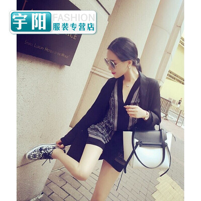 

Yangqi new store REDMEMORY 2017 new jumpsuit women shorts casual chiffon