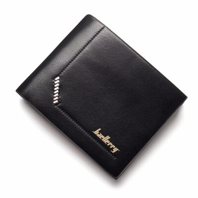 

Simple Short Card Holders Coin Pouch Leather Wallets