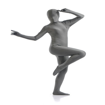 

Womens Spandex Zentai Full Bodysuit Navy Blue Lady Back Zipper Tights Suit Dancewear Womens Catsuit Fancy Halloween Costumes