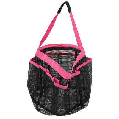 

UpperX 8 Mesh Pockets Qucik Dry Tote Handle Shower Bathing Product Bag Organizer for For Travel College&DormPink