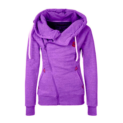 

CT&HF Women Fashion Leisure Fleece Sports Style Loose Zip Fleece Hot Selling Sweet Long-Sleeved Coat