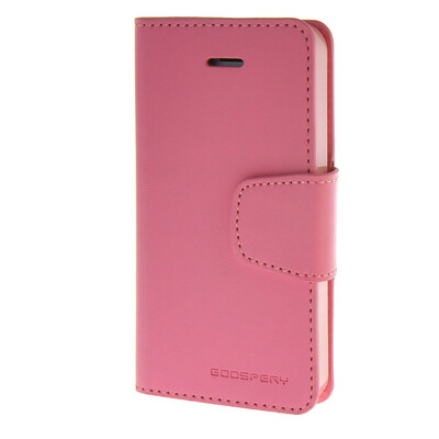 

MOONCASE чехол для iPhone 5G / 5S PU Leather Flip Wallet Card Slot Stand Back Cover Pink