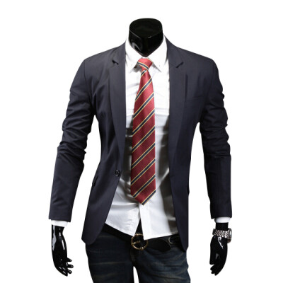 

Zogaa New Mens Suit Multicolor Casual