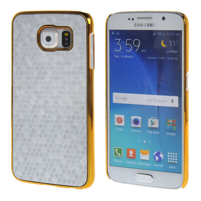 

MOONCASE Galsxy S6 Case Gold Chrome Scale films Style Hard Back Case Cover for Samsung Galsxy S6 Silver