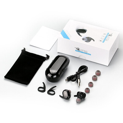 

Langsdom Touch Control Bluetooth Headset with Mic Mini TWS Wireless Stereo Earphone with Charger Box Wireless Earbuds for phone