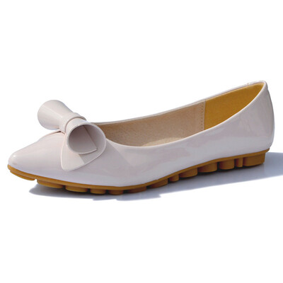 

Bow Pointed flat shoes women slip on shoes woman ballet flats