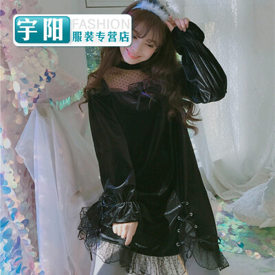 

Department of soft sister Dimension retro Lolita often skirt Korean student dress female spring new style