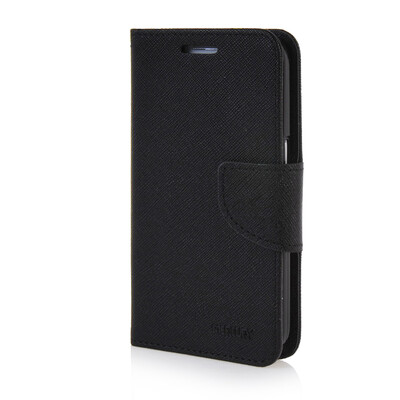 

MOONCASE Cross pattern Leather Wallet Flip Stand Shell Back ЧЕХОЛ ДЛЯ Samsung Galaxy Core Prime G360 Black