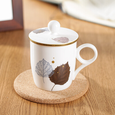 

Yun Tang Guizhu Jinqiu bone china office cup mark milk cup cup cup cup
