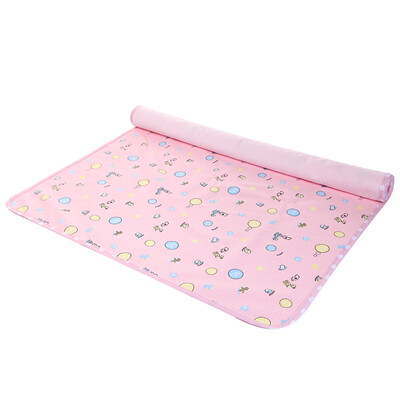 

Tile baby baby pad mattress can be washed waterproof breathable baby baby baby pad mattress pad mattress DL267A pink all 120 60cm