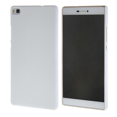 

MOONCASE Huawei P8 Case Hard Rubberized Rubber Back Case Cover for Huawei Ascend P8 White
