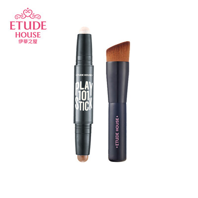 

ETUDE HOUSE fun multi-function beauty stick high light repair capacity combination repair capacity brush set No 2 natural heart nude makeup moisturizing net red parity repair capacity