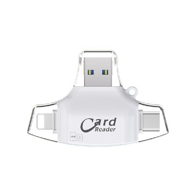

SD Card Reader 4 in 1 SDTF Card Reader Adapter for IPhoneAndroidPC