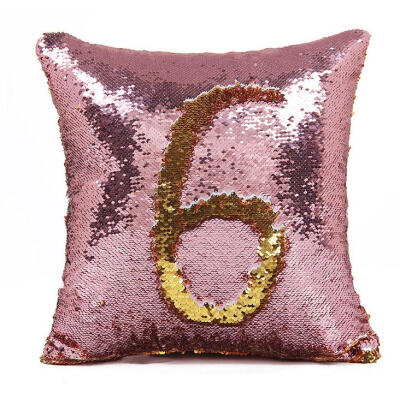 

Cntomlv Sequin Throw Pillow DIY Two Tone Glitter Magical Color Cushion Cover Sofa Home New Year Decorative Cojines Pillowcase