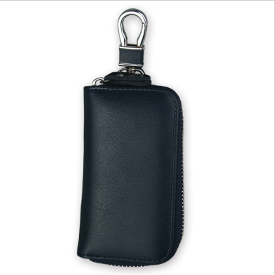 

Mens leather key bag zipper multi-function car key bag female business car key bag