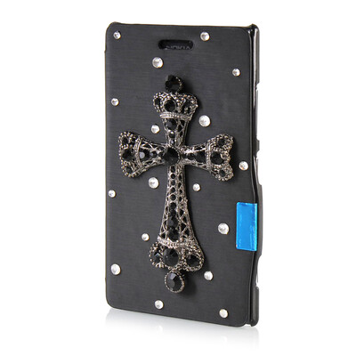 

MOONCASE Luxury Flower Crystal Leather Side Flip Wallet Pouch ЧЕХОЛ ДЛЯ Nokia Lumia 925