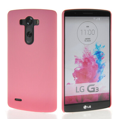 

MOONCASE Hard Rubberized Rubber Coating Devise Back чехол для LG G3 Pink