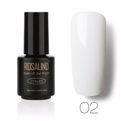 

ROSALIND Gel 1 Black Bottle 7ML Pure Color 58 Colors 01-58 Gel Nail Polish Soak Off Nail Art Semi-Premanent UV LED Gel Lacquer